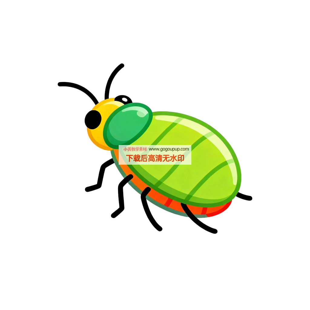 吐舌昆虫略略路趣味插画